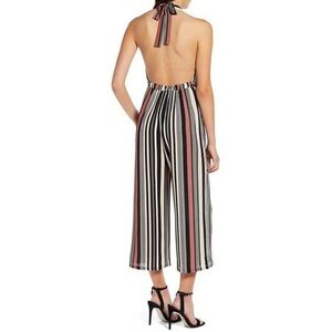 Backless Striped Romper